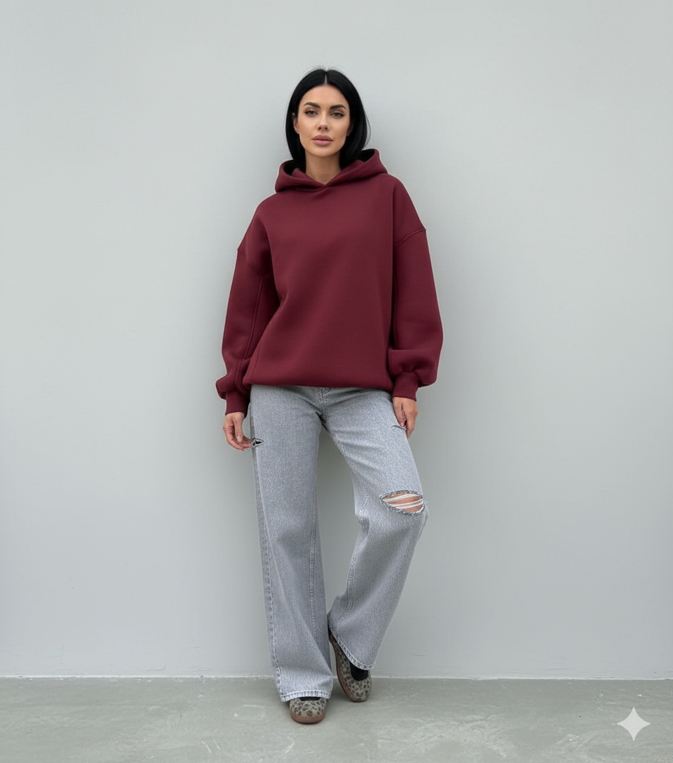 Hoodie made of soft cotton with lasting quality!